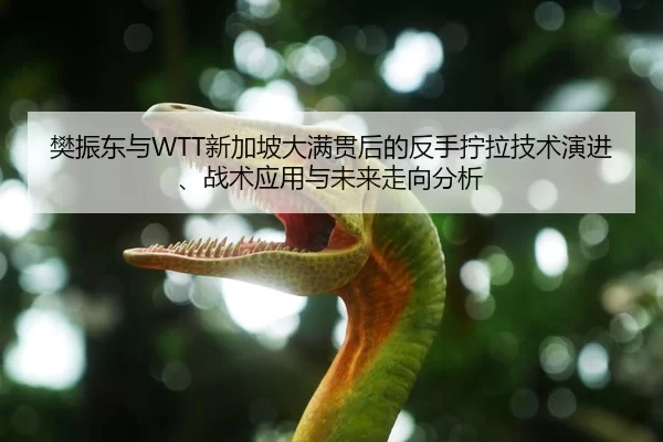 樊振东与WTT新加坡大满贯后的反手拧拉技术演进、战术应用与未来走向分析